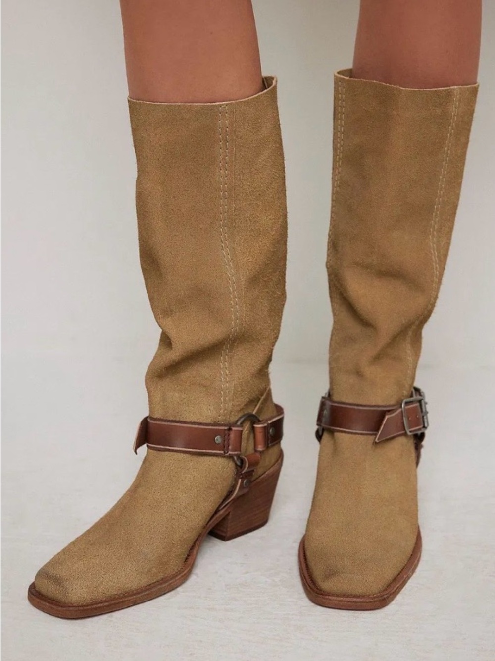 We The Free Free People Denver Double Buckle Boots NEW NWT